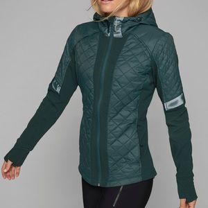 athleta rock springs quilted insulated jacket teal
